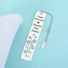 Load image into Gallery viewer, Retirement Gifts for Women Men 2024 Best Retirement Gifts for Mom Grandmom Friends Teacher Retirement Gifts for Women Men Happy Retirement Enjoy the Next Chapter Bookmark Christams Gifts for Women Men