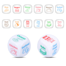 Load image into Gallery viewer, Funny Date Night Gifts Food Decision Decider for Couples Husband Wife Boyfriend Girlfriend Anniversary Valentines Gift Acrylic Food Dice for Her Him Girlfriend Boyfriend Birthday Gift for Wife Husband