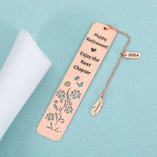 Load image into Gallery viewer, Retirement Gifts for Women Men 2024 Happy Retirement Bookmarks Teacher Retirement Gifts Employee Appreciation Gifts for Coworkers Boss Friends Coworkers Leaving Going Away Gifts for Retired Colleagues