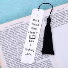 Load image into Gallery viewer, Funny Bookmark for Women Bookish Bookworm Birthday Spicy Gifts for Women Book Lovers Book Marks for Women Spicy Reader Friends Christmas Gifts for Nerd Readers Book Club Gifts for Besties Girlfriend