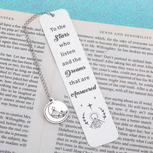 Load image into Gallery viewer, Inspirational Bookmark Gifts for Women Men A Court of Thorns and Roses Merchandise Book Mark for Acotar Fans Book Lovers Readers Birthday Christmas Gifts for Girls Friends Bookish 1 PCS Double-Sided
