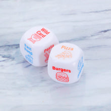 Load image into Gallery viewer, Funny Date Night Gifts Food Decision Decider for Couples Husband Wife Boyfriend Girlfriend Anniversary Valentines Gift Acrylic Food Dice for Her Him Girlfriend Boyfriend Birthday Gift for Wife Husband