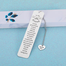 Load image into Gallery viewer, Friendship Gifts for Women Friends Bookmark Gifts for Best Friend BFF Besties Gifts for Women Sentimental Gifts for Friends Graduation Birthday Long Distance Friendship Gifts for Female Friend Ideas