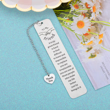Load image into Gallery viewer, Friendship Gifts for Women Friends Bookmark Gifts for Best Friend BFF Besties Gifts for Women Sentimental Gifts for Friends Graduation Birthday Long Distance Friendship Gifts for Female Friend Ideas