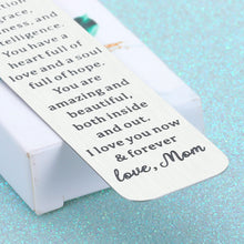 Load image into Gallery viewer, Inspirational Christmas Birthday Gifts Bookmark for Girls Daughter Kids from Mom Mum Srocking Stuffers for Teens Girls Daughter Kids Wedding Valentines Graduation Gifts for Girls Adult Daughter Women