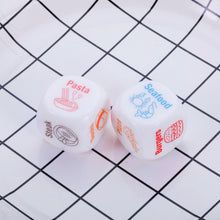 Load image into Gallery viewer, Funny Date Night Gifts Food Decision Decider for Couples Husband Wife Boyfriend Girlfriend Anniversary Valentines Gift Acrylic Food Dice for Her Him Girlfriend Boyfriend Birthday Gift for Wife Husband