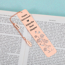 Load image into Gallery viewer, Retirement Gifts for Women Men 2024 Happy Retirement Bookmarks Teacher Retirement Gifts Employee Appreciation Gifts for Coworkers Boss Friends Coworkers Leaving Going Away Gifts for Retired Colleagues