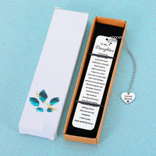 Load image into Gallery viewer, Inspirational Bookmark Gifts for Daughter Bonus Daughter from Mom Srocking Stuffers for Teens Girls Kids Wedding Christmas Birthday Gifts for Girls Adult Daughter Women Her Valentines Graduation Gifts