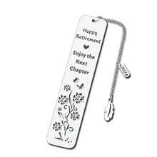 Load image into Gallery viewer, Retirement Gifts for Women Men 2024 Best Retirement Gifts for Mom Grandmom Friends Teacher Retirement Gifts for Women Men Happy Retirement Enjoy the Next Chapter Bookmark Christams Gifts for Women Men

