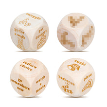 Load image into Gallery viewer, Funny Date Night Gifts for Couples Boyfriend Husband Food Cube Game, Take Out Funny Anniversary Wooden Gifts for Him Her, What to Watch Decision for Movie Dice, Romantic Wood Couple Date Night Ideas