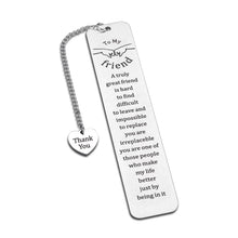 Load image into Gallery viewer, Friendship Gifts for Women Friends Bookmark Gifts for Best Friend BFF Besties Gifts for Women Sentimental Gifts for Friends Graduation Birthday Long Distance Friendship Gifts for Female Friend Ideas