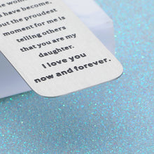 Load image into Gallery viewer, Inspirational Bookmark Gifts for Daughter Bonus Daughter from Mom Srocking Stuffers for Teens Girls Kids Wedding Christmas Birthday Gifts for Girls Adult Daughter Women Her Valentines Graduation Gifts