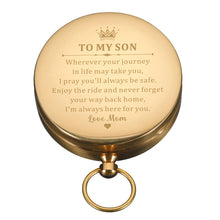 Load image into Gallery viewer, Stocking Stuffers for Teens Boys to My Son Compass Birthday for Teens Boys Son from Mom Mother to Son Gifts Inspirational Birthday Valentines Confirmation Graduation Gifts for Son Him