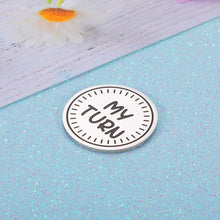 Load image into Gallery viewer, Couple Decision Coin You and My Funny Flip Coin Who's Turn Flip to Decide Round Adult Novelty Gift New Baby Gift for Parents Doubled Sided Flipping Challenge Coin Maker Collectors