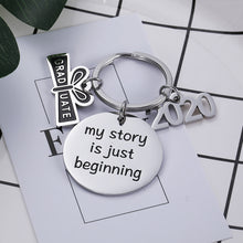 Load image into Gallery viewer, Graduation Keychain Gifts for Class 2021 Her Him Inspirational for Masters Nurses Students From College Medical High School Graduation for Women Men Daughter Son Boys Girls from Dad Mom