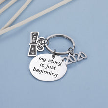 Load image into Gallery viewer, Graduation Keychain Gifts for Class 2021 Her Him Inspirational for Masters Nurses Students From College Medical High School Graduation for Women Men Daughter Son Boys Girls from Dad Mom
