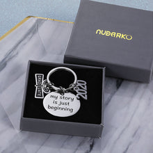 Load image into Gallery viewer, Graduation Keychain Gifts for Class 2021 Her Him Inspirational for Masters Nurses Students From College Medical High School Graduation for Women Men Daughter Son Boys Girls from Dad Mom