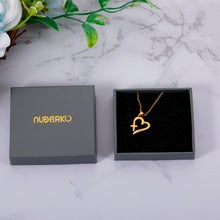 Load image into Gallery viewer, NUBARKO Gold Initial Necklaces for Women Gold Filled Double Side Engraved Hammered Gold Coin Necklaces for Women Mom Daughter Initial Necklace Layered Initial Necklaces for Teen Girl Jewelry