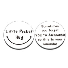 Load image into Gallery viewer, Pocket Hug Token Keepsake for Son Daughter from Dad Mom Isolation Lockdown Social Distancing Love Gift Miss You Note Double-Sided Inspirational Gifts for Him Her Birthday Christmas Gift Women Men