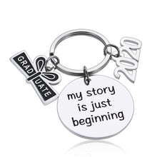 Load image into Gallery viewer, Graduation Keychain Gifts for Class 2021 Her Him Inspirational for Masters Nurses Students From College Medical High School Graduation for Women Men Daughter Son Boys Girls from Dad Mom