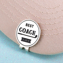 Load image into Gallery viewer, Best Coach Golf Ball Marker Hat Clip Gift for Men Sports Team Colleague Novelty Golf Gift for Golfer Boss Golf Lovers Christmas Birthday Thanksgiving for Office Friends Partner Golfing Tool
