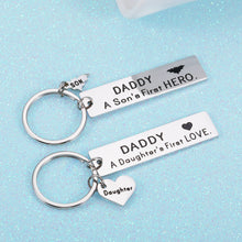 Load image into Gallery viewer, Dad Gift from Son Daughter Funny Keychain for Dear Daddy Father Stepdad Christmas Birthday Father's Day Meaningful Gift for Him Men Wedding Gift for Husband Father of the Bride Father-in-law