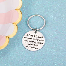 Load image into Gallery viewer, Coach Thank You Gifts Keychain for Men Women Football Soccer Basketball Coach Appreciation Retirement Gift for Teacher Him Her