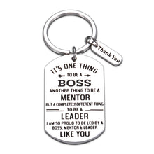 Load image into Gallery viewer, Boss Appreciation Gift Leader Retirement Birthday Keychain Gift for Mentor Manager Thank You Gifts Colleague Leaving Going Away Farewell Present Christmas Keyring Gift for Women Men Him Her