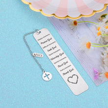 Load image into Gallery viewer, Stocking Stuffers for Teens Girls Inspirational Gifts for Women Men Christmas Gifts for Son Daughter Girlfriend First Communion Christening Bookmark Gift for Goddaughter Godson Baptism Gift for Friend