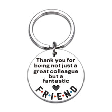 Load image into Gallery viewer, Coworker Thank You Gifts Appreciation Keychain for Women Men Colleague Boss Teacher Coach Birthday Leaving Going Away Farewell Keyring for Her Him Mentor Leader Best Friend