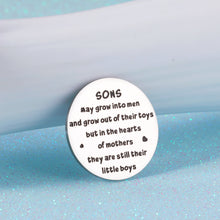 Load image into Gallery viewer, Pocket Hug Token Keepsake for Son from Mom Dad Isolation Lockdown Social Distancing Love Gift Miss You Note Inspirational Gifts for Him Men Teen Boy Double-Sided Birthday Christmas Gift