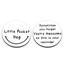 Load image into Gallery viewer, Pocket Hug Token Keepsake for Son Daughter from Dad Mom Isolation Lockdown Social Distancing Love Gift Miss You Note Double-Sided Inspirational Gifts for Him Her Birthday Christmas Gift Women Men