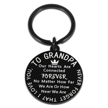 Load image into Gallery viewer, Grandpa Keychain Gifts Special Granddad Keyring to Grandfather from Grandson Granddaughter Grandkids Birthday Retirement Christmas Appreciation Present for Him Men I Love You Gift