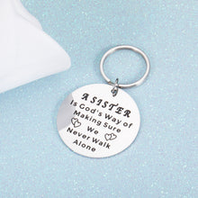 Load image into Gallery viewer, Sister Keychain Gifts Best Friend Appreciation Gifts for Women Birthday Christmas Gifts for Soul Sister Teen Girls Friendship Present Idea for Bestie BFF Coworker Roommate