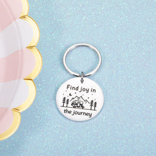 Load image into Gallery viewer, Camper Accessories Gifts for Travel Trailers Enjoy Retirement Keyring for Boss Teacher Coworker Gift Camping Lovers RV Travelers Charm for Men Women Birthday Graduation Gifts Friends Son Daughter