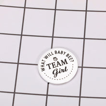 Load image into Gallery viewer, Fun New Baby Gender Decision Coin Pregnancy Announcement Gift for New Parent Mom Dad First Time Daddy Mommy Baby Shower Gift Gender Reveal Ideas for Mum Dad to Be Double-Sided Team Boy Team Girl