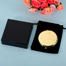 Load image into Gallery viewer, NUBARKO Stocking Stuffers for Women for Daughter Friends Makeup Mirror Birthday Compact Mirror Gifts for Girls Daughter Mom Female Inspirational Valentines Ideas for Wife Girlfriend BFF Her