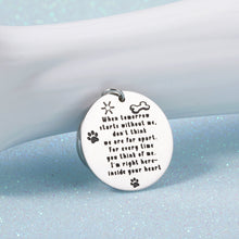 Load image into Gallery viewer, Pet Memorial Keychain for Dog Cat Owner Loss of Pet Memorial Gifts Pet Remembrance Jewelry Puppy Cat Sympathy Gift Dog Remembrance for Women Men Him Her Dog Lovers Stainless Steel Pet Loss Keyring