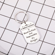 Load image into Gallery viewer, Thank You Gifts Keychain for CoachTeam Gift Coach Appreciation Gift for Coach End of Season Football Soccer Basketball Team Retirement Going Away Farewell Birthday Christmas Present Men Him