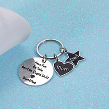 Load image into Gallery viewer, Valentine Gift for Teen Girl Boy Funny Keychain for Young Son Daughter Graduation Gift Ideas Humor Gag Gifts from Mom Dad Sarcasm Mother to Kids Don’t Do Stupi St Poop 16 18 Birthday Gift for Him Her