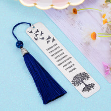 Load image into Gallery viewer, Inspirational Gift for Women Men Positive Quote Bookmark with Tassel for Son Daughter from Dad Mom Book Lovers Birthday Graduation Christmas Gifts to Him Her