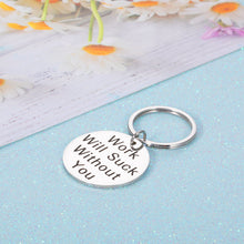 Load image into Gallery viewer, Coworkers Leaving Gift for Women Men Boss Colleagues Appreciation Thank You Retirement Goodbye Keychain Gift for Friends Going Away Farewell Boss Day Present for Boss Lady Birthday Christmas Gift