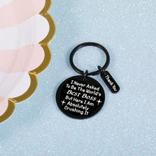 Load image into Gallery viewer, Boss Day Appreciation Gift Leader Retirement Birthday Keychain Gift for Manager Thank You Gifts Coworker Colleague Leaving Going Away Farewell Present Christmas Keyring Gift for Women Men Him Her
