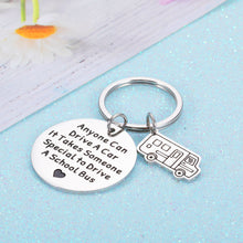Load image into Gallery viewer, School Bus Driver Appreciation Gift from Students Parents Teachers Graduation Keepsake for Him Her Thank You Bus Driver Gift for Coworker Dad Uncle Retirement Thanksgiving Day Christmas Keychain
