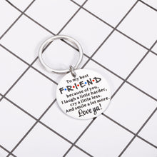 Load image into Gallery viewer, Best Friend Keychain Gifts Friend Appreciation Gifts for Women Birthday Christmas Gifts for Soul Sister Teen Girls Friendship Present Idea for Bestie BFF Coworker Roommate