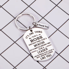 Load image into Gallery viewer, Boss Appreciation Gift Leader Retirement Birthday Keychain Gift for Mentor Manager Thank You Gifts Colleague Leaving Going Away Farewell Present Christmas Keyring Gift for Women Men Him Her