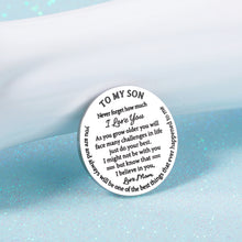 Load image into Gallery viewer, Christmas Gifts for Son from Mom Stocking Stuffers to My Son Xmas Gifts for Son in Law Men from Mom Dad Valentines Wedding New Driver Gift for Boy Kids 16 18 21 Birthday Gifts for Teen Him Pocket Hug