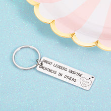 Load image into Gallery viewer, Boss Appreciation Gifts Keychain Leader Thank You Gift for Mentor Manager Colleague Leaving Going Away Farewell Present Retirement Birthday Christmas Keyring for Women Men Boss Day Gift for Him Her