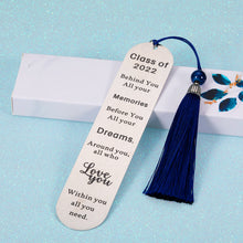 Load image into Gallery viewer, Inspirational Gifts Bookmark for Women Men 2022 Graduation Gift for Son Daughter from Dad Mom Book Lover Gift for Students Classmates from Teachers Birthday Christmas Gift for Him Her