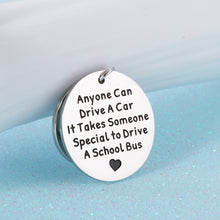 Load image into Gallery viewer, School Bus Driver Appreciation Gift from Students Parents Teachers Graduation Keepsake for Him Her Thank You Bus Driver Gift for Coworker Dad Uncle Retirement Thanksgiving Day Christmas Keychain